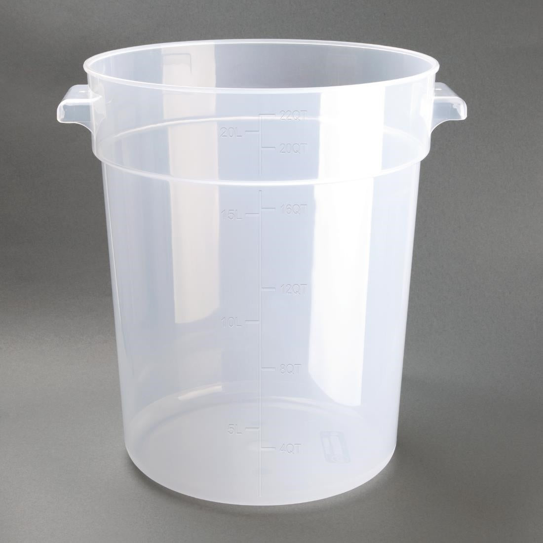 Vogue Round Container Polypropylene - 20Ltr 676fl oz