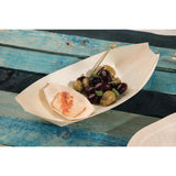 Fiesta Compostable Poplar Wooden Boat - 190mm (Pack 100)