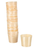 Fiesta Compostable Poplar Wooden Dipping Pot - 40x40mm (Pack 100)