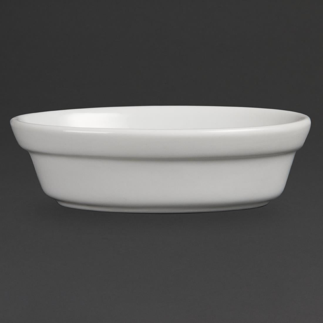 Olympia Whiteware Oval Pie Bowl - 44x145x104mm 1.7x5.7x4" (Box 6)