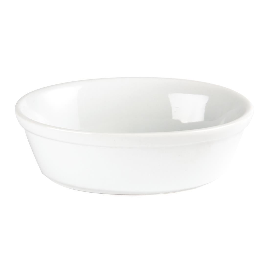 Olympia Whiteware Oval Pie Bowl - 52x161x116mm 2x6.3x4.5" (Box 6)