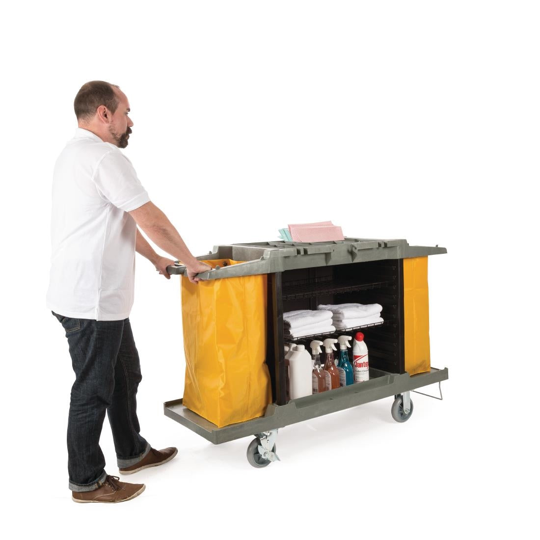 Jantex Housekeeping Trolley (Standard) - 1460x540x990mm