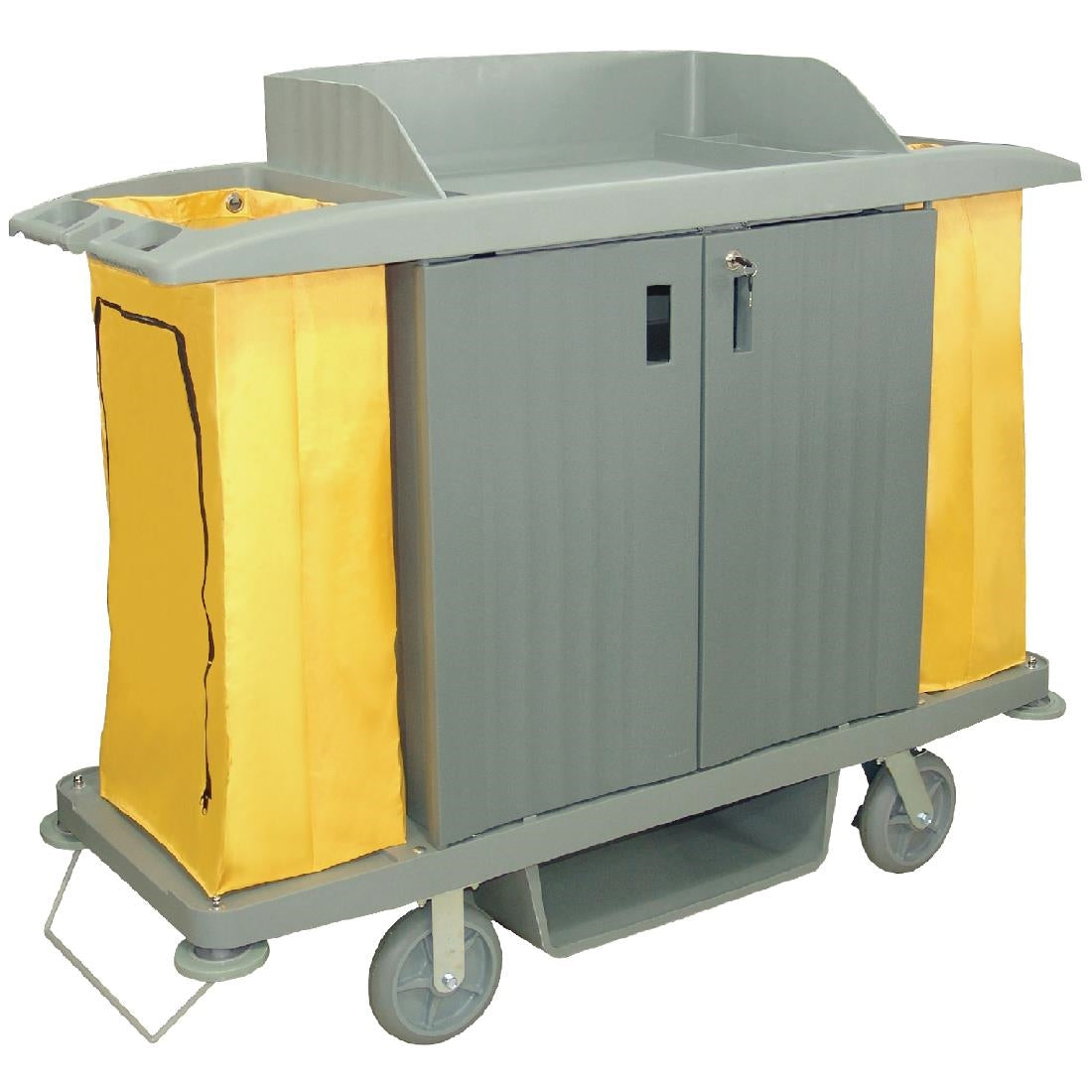 Jantex Housekeeping Trolley with Doors - 1540x540x1285mm