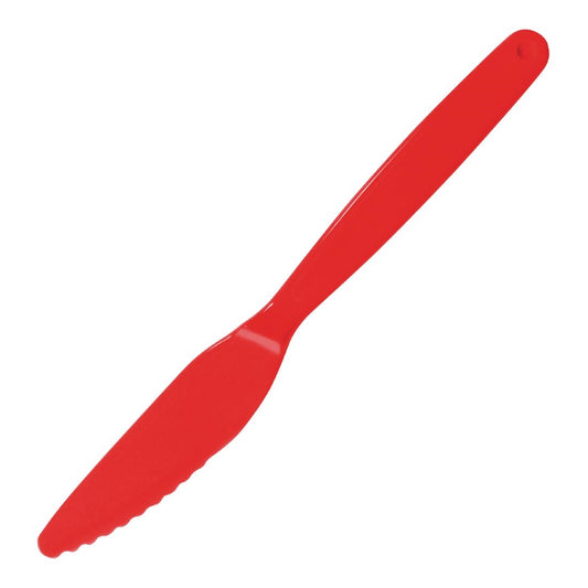 Olympia Kristallon Polycarbonate Knife Red - 180mm (Pack 12)