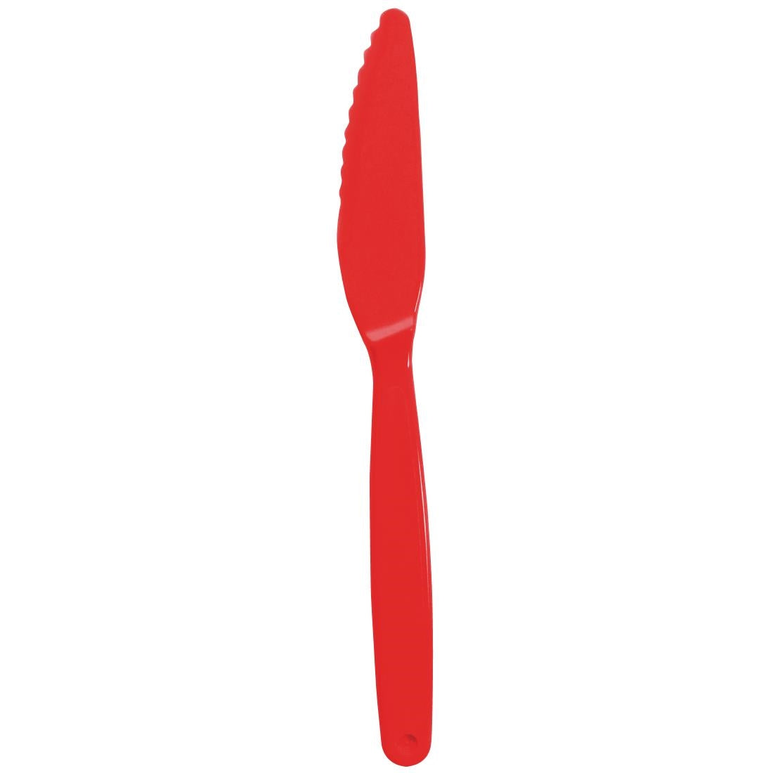 Olympia Kristallon Polycarbonate Knife Red - 180mm (Pack 12)