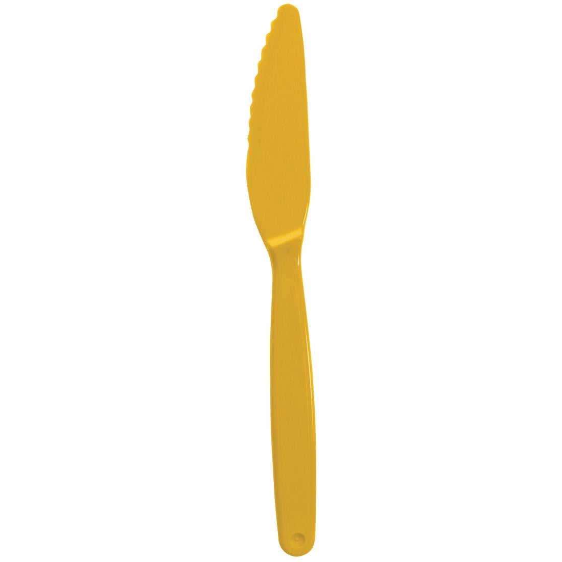 Olympia Kristallon Polycarbonate Knife Yellow - 180mm (Pack 12)