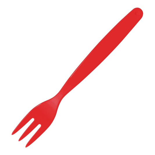 Olympia Kristallon Polycarbonate Fork Red - 170mm (Pack 12)