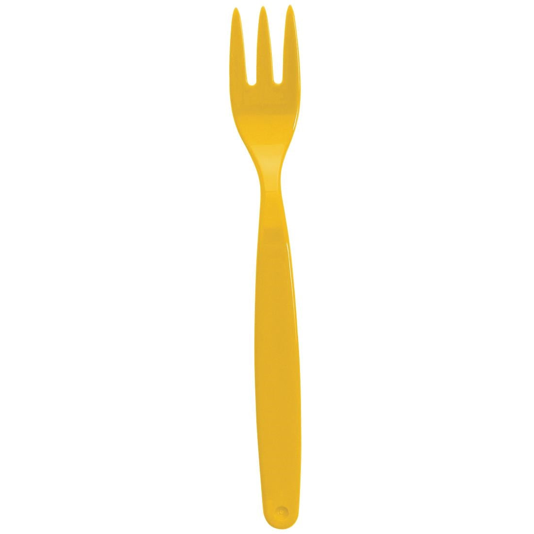 Olympia Kristallon Polycarbonate Fork Yellow - 170mm (Pack 12)