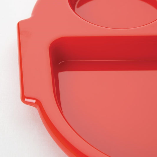 Olympia Kristallon Food Compartment Tray Small Red (Pack 10)