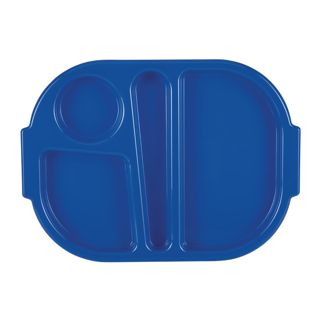 Olympia Kristallon Food Compartment Tray Small Blue (Pack 10)