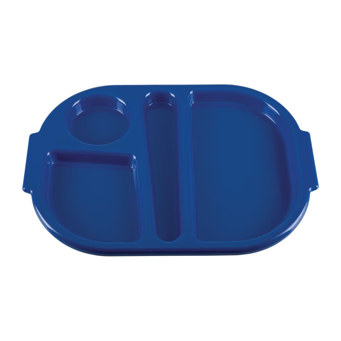Olympia Kristallon Food Compartment Tray Small Blue (Pack 10)