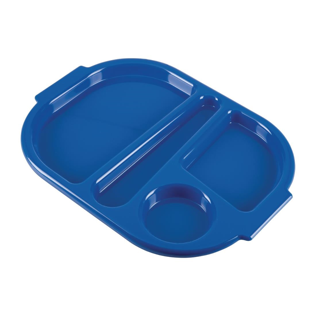 Olympia Kristallon Food Compartment Tray Small Blue (Pack 10)