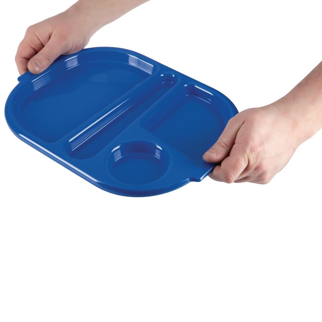 Olympia Kristallon Food Compartment Tray Small Blue (Pack 10)