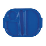 Olympia Kristallon Food Compartment Tray Small Blue (Pack 10)