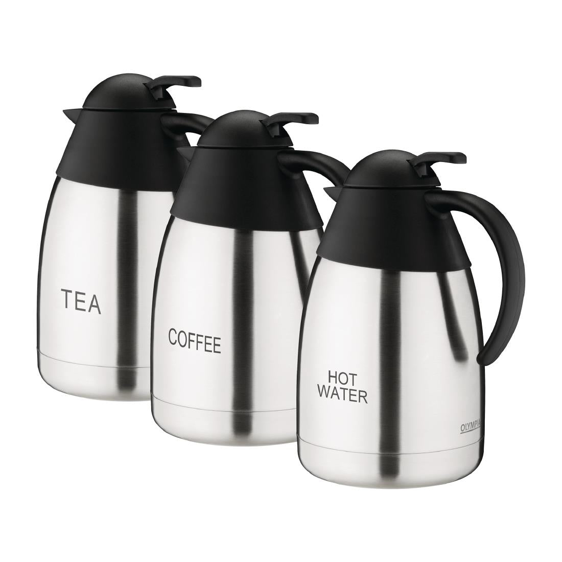 Olympia Vacuum Jug St/St Domed Lid - 1.5Ltr 'TEA'