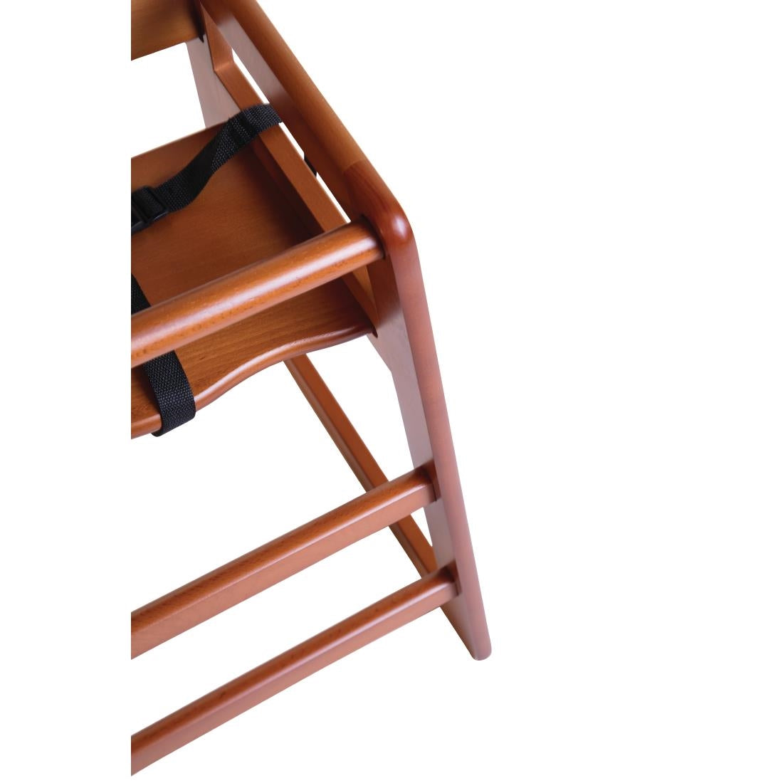 Bolero Wooden Highchair Dark Wood