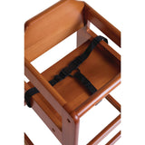 Bolero Wooden Highchair Dark Wood