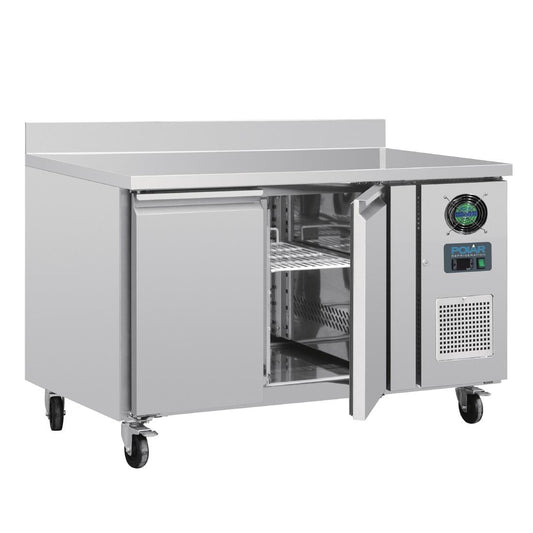 Polar U-Series Double Door Counter Freezer with Upstand 282Ltr