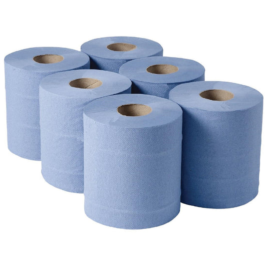 EDLP - Jantex Centre Feed Roll Blue 2ply 400 sheets (Pack 6)