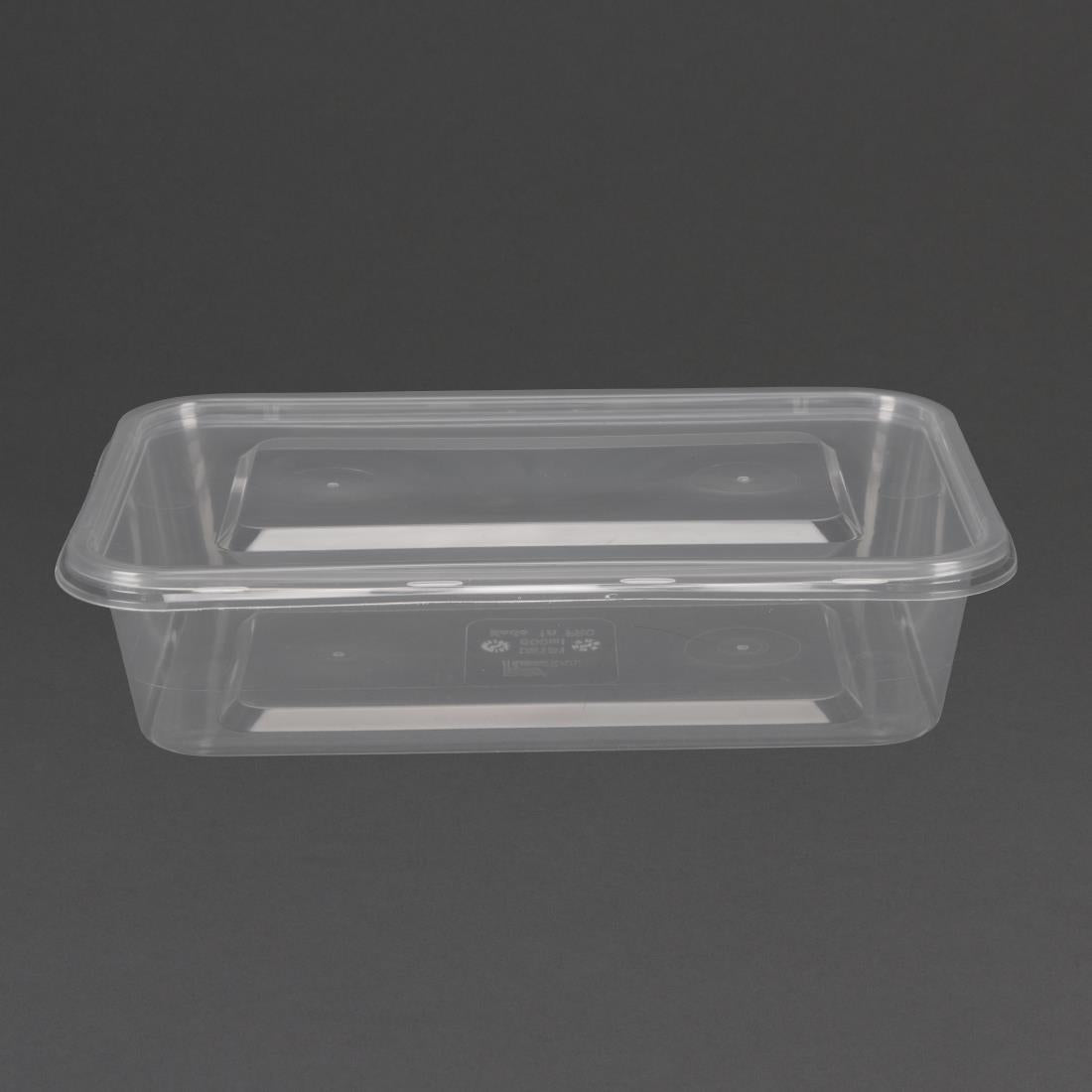 Fiesta Recyclable Microwave Plastic Container - 500ml with Lids (Box 250)