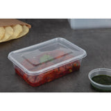 Fiesta Recyclable Microwave Plastic Container - 650ml with Lids (Box 250)