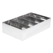 Cutlery Holder 4 Compartment St/St - 415x255x105mm