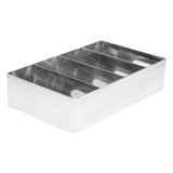 Cutlery Holder 4 Compartment St/St - 415x255x105mm