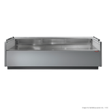 Tecnodom Serie MR80 Black 2000mm Self-serving Deli Display with Storage and Castors - TDMR-0820SELF