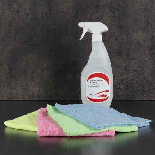 Jantex Mircofibre Cloths Pink (Pack 5)