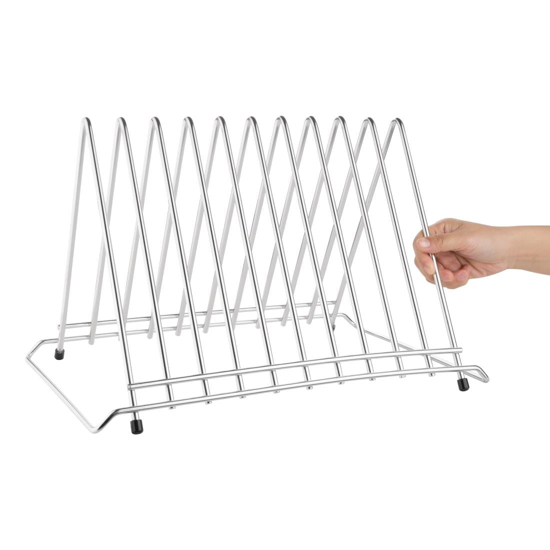 Choping Board Rack Hygiplas Heavy Duty Chopping Board Rack St/St 10 slots – Newhand Equipment