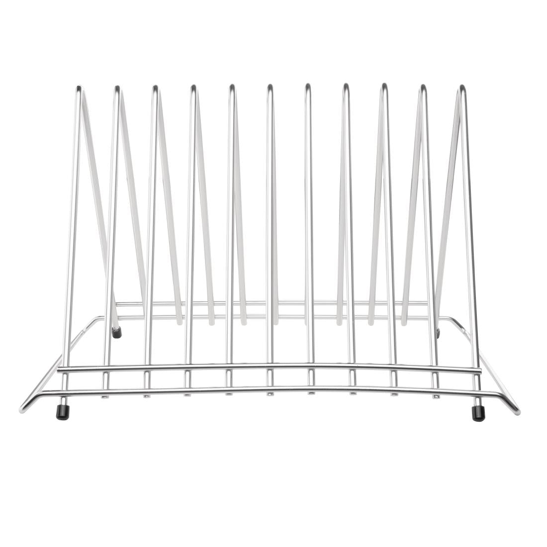 Hygiplas Heavy Duty Chopping Board Rack St/St 10 slots