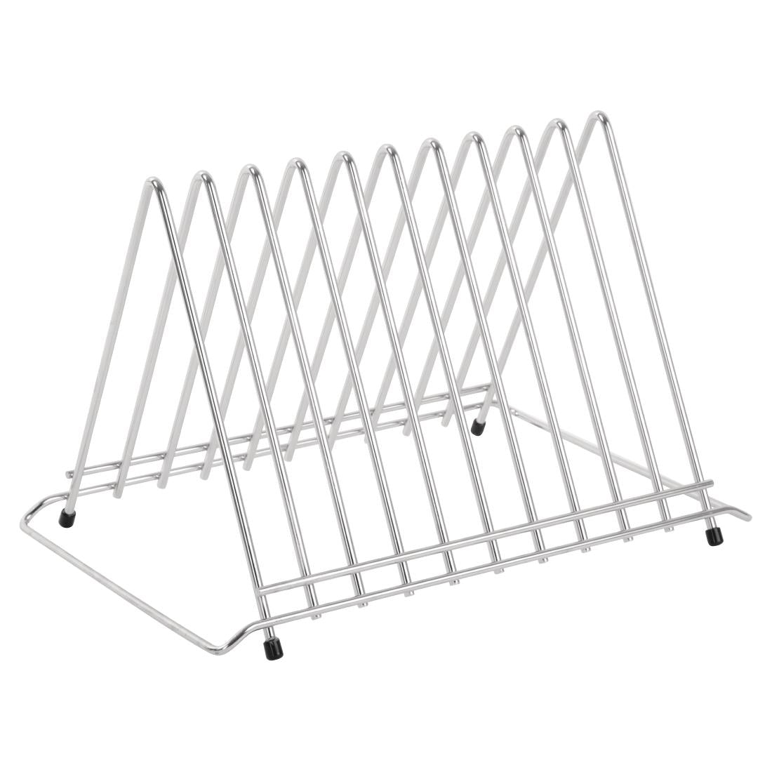 Hygiplas Heavy Duty Chopping Board Rack St/St 10 slots