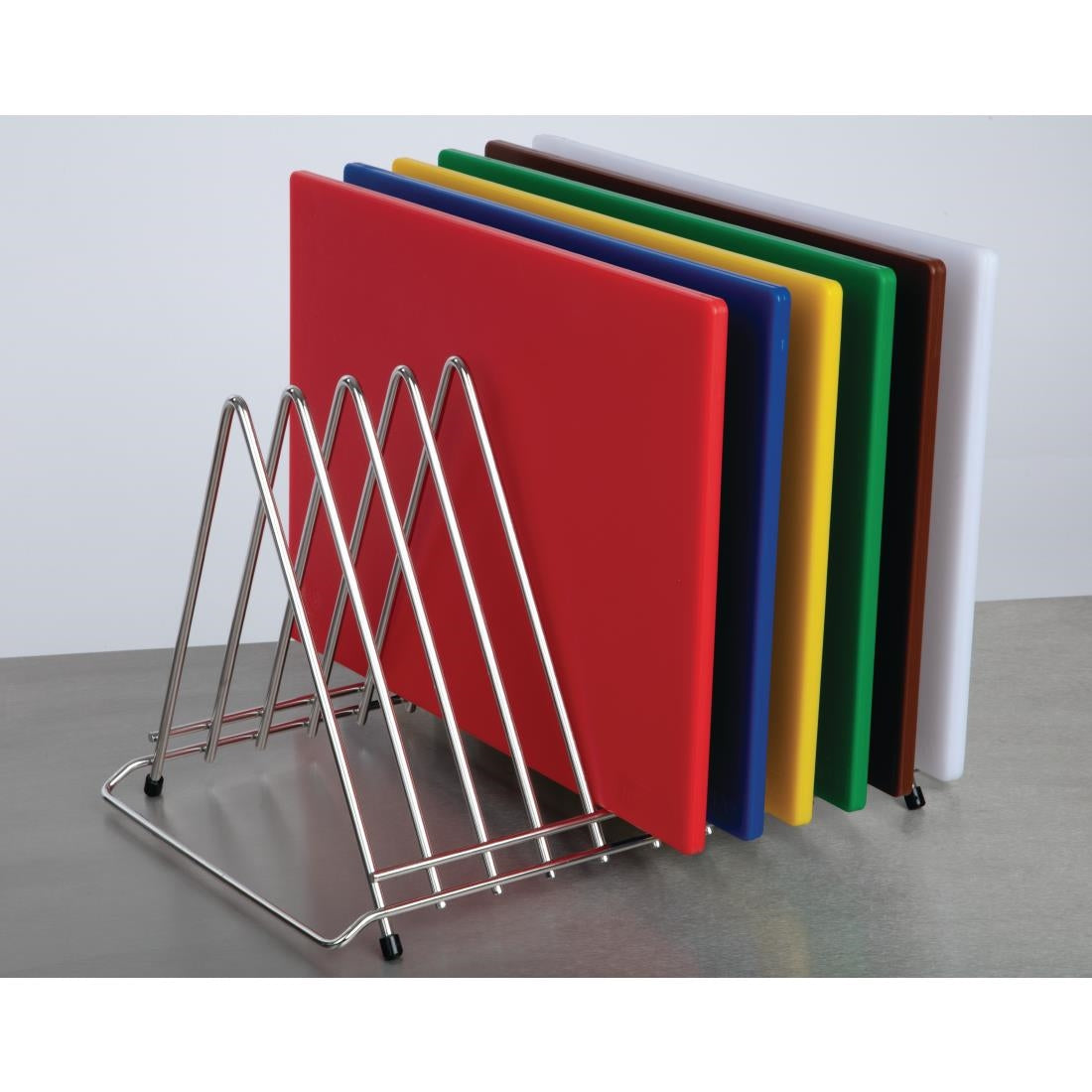 Hygiplas Heavy Duty Chopping Board Rack St/St 10 slots