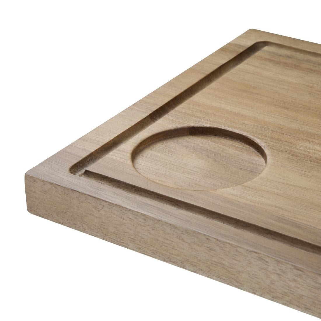 Steak Board Acacia Large - 310x240mm 70mm recess (12.2"x9.5"2.75" recess)