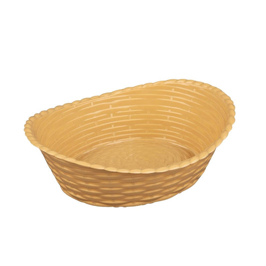 Olympia Kristallon Oval Polypropylene Basket - 260x215mm 10 1/4x8 1/4"