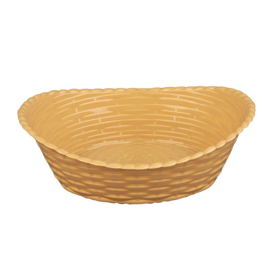 Olympia Kristallon Oval Polypropylene Basket - 260x215mm 10 1/4x8 1/4"