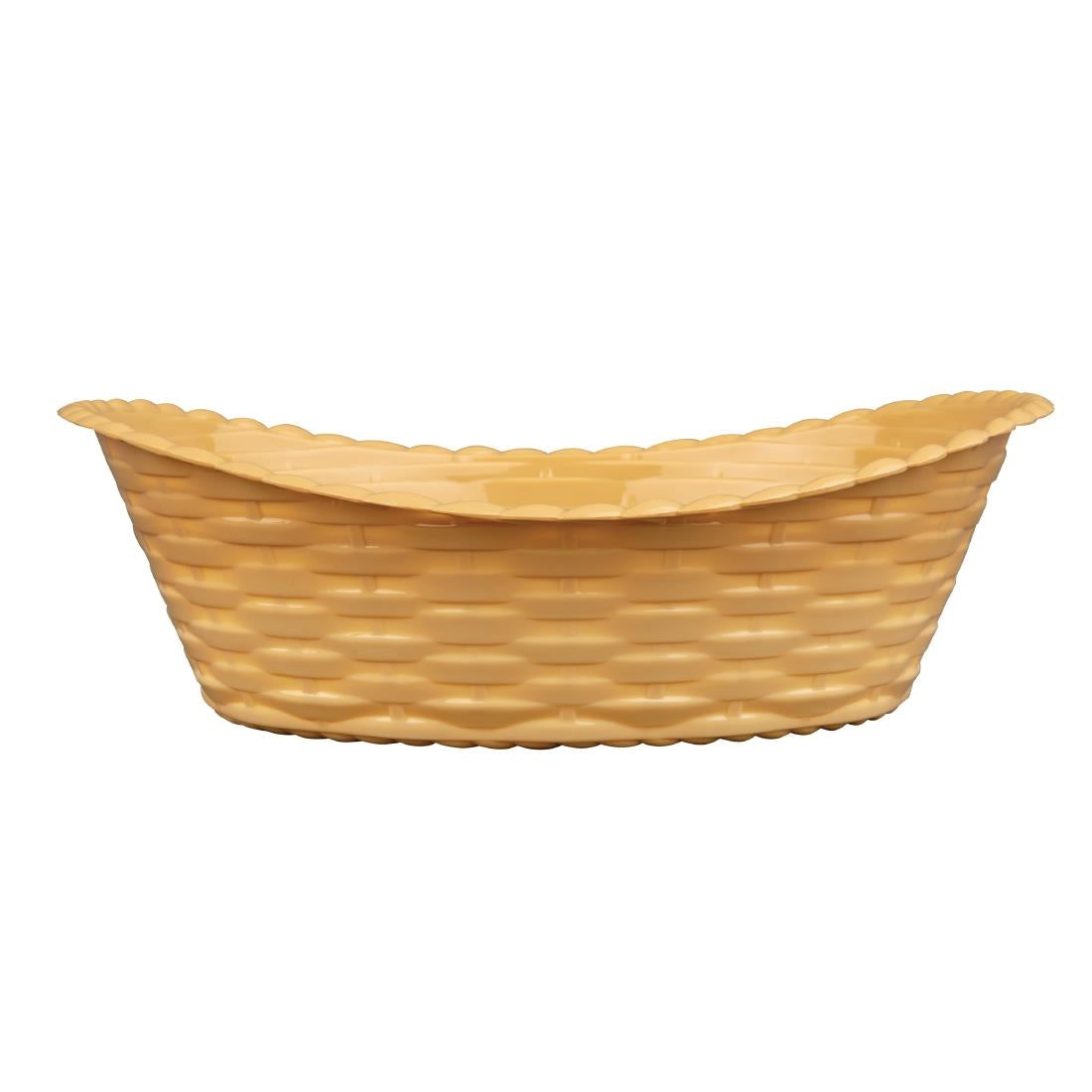 Olympia Kristallon Oval Polypropylene Basket - 260x215mm 10 1/4x8 1/4"