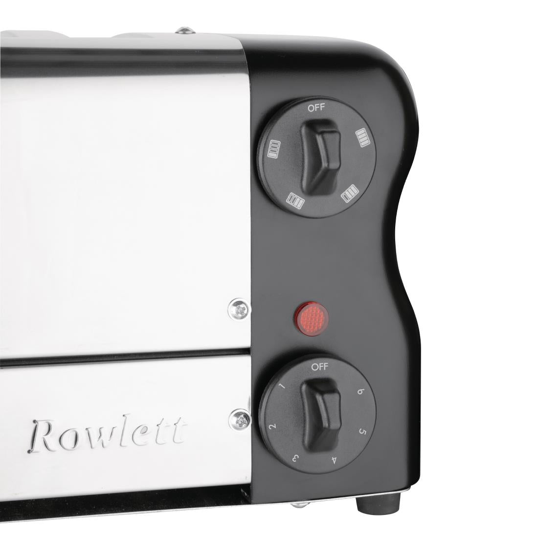 Rowlett Esprit 4 Slot Toaster Jet Black with Elements & Sandwich Cage