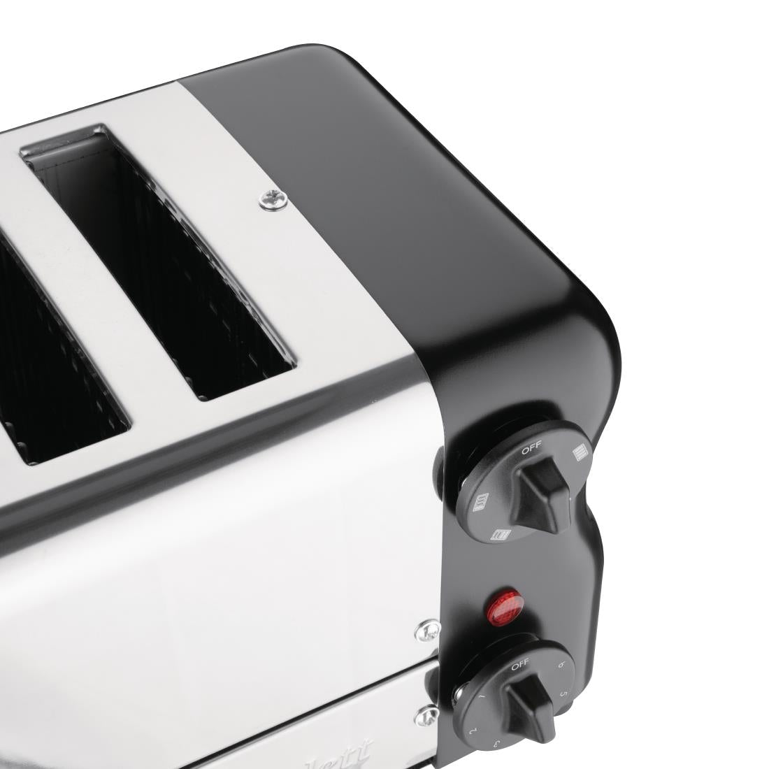 Rowlett Esprit 4 Slot Toaster Jet Black with Elements & Sandwich Cage