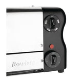 Rowlett Esprit 6 Slot Toaster Jet Black with Elements & Sandwich Cage