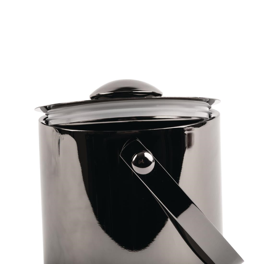 Olympia Gunmetal Barware Ice Bucket Double Wall with Lid - 1Ltr