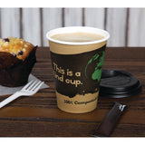 EDLP Fiesta Compostable Hot Cup Single Wall 'Kind' 12oz (Box 1000)