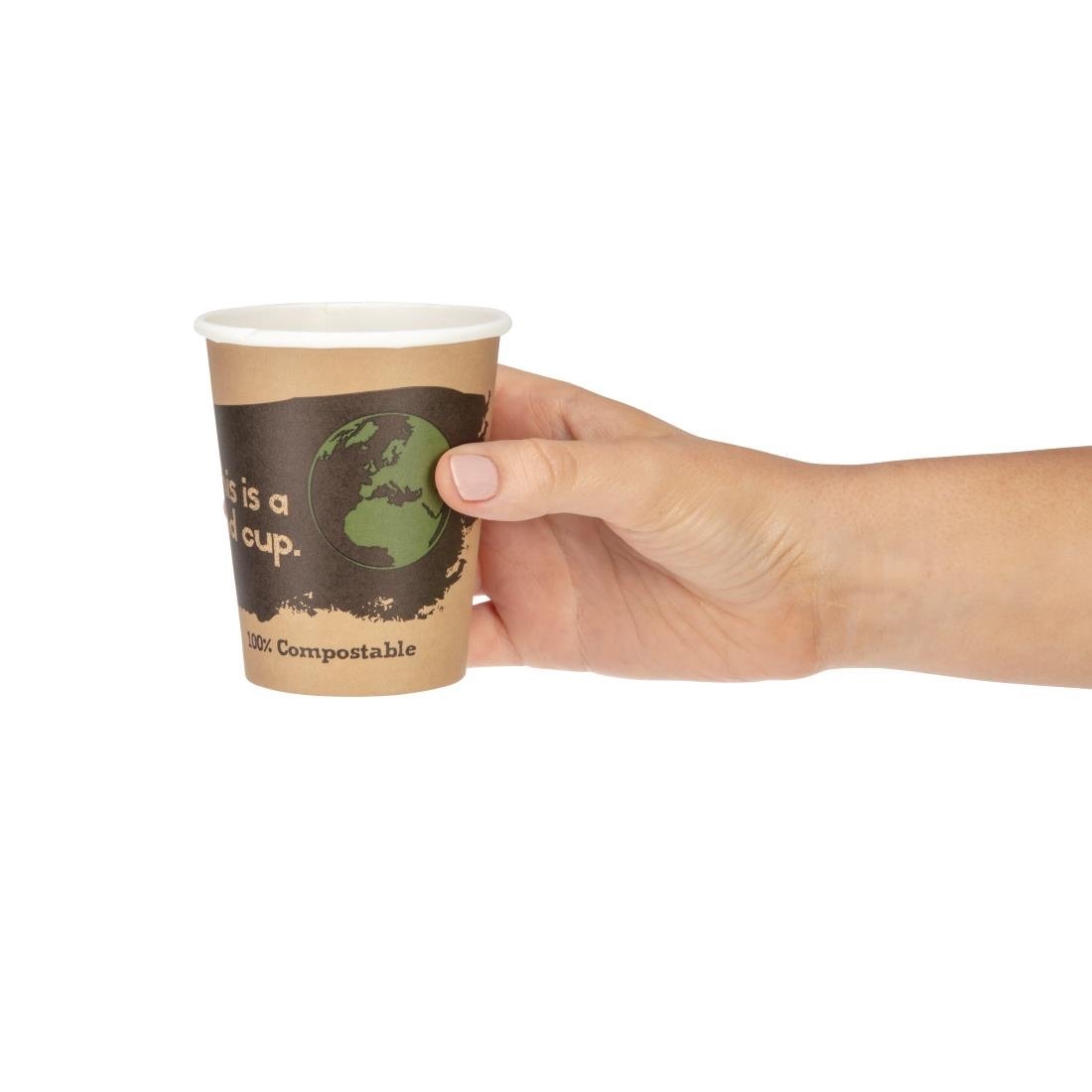 Fiesta Compostable Hot Cup Single Wall 'Kind' 8oz (Sleeve 50)