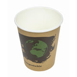 Fiesta Compostable Hot Cup Single Wall 'Kind' 8oz (Sleeve 50)