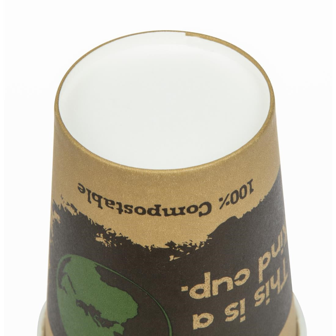 Fiesta Compostable Hot Cup Single Wall 'Kind' 8oz (Sleeve 50)