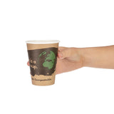 Fiesta Compostable Hot Cup Single Wall 'Kind' 12oz (Sleeve 50)