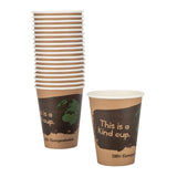 Fiesta Compostable Hot Cup Single Wall 'Kind' 12oz (Sleeve 50)