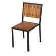 Bolero Steel & Acacia Side Chair (Pack 4)