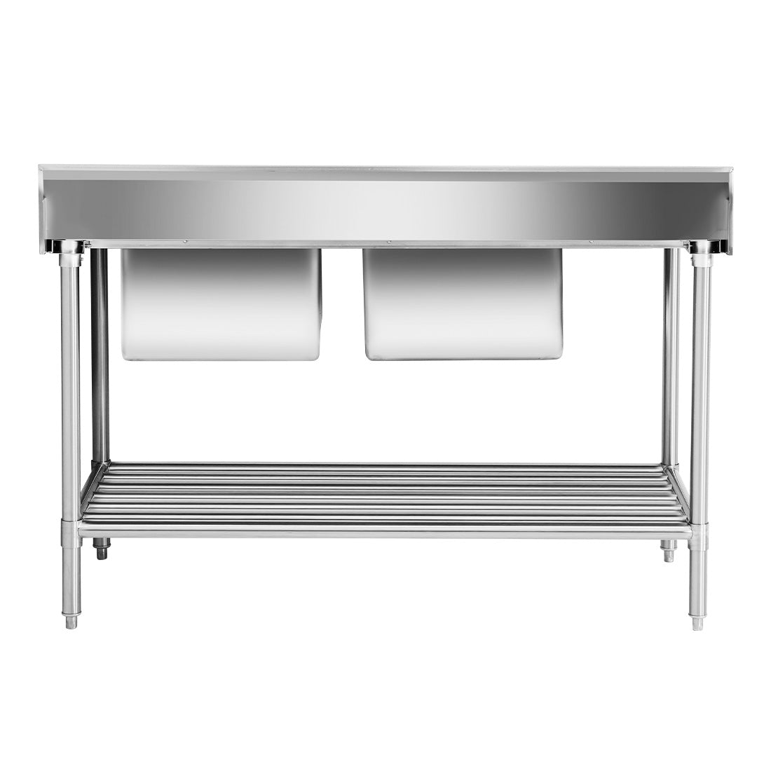 Right Inlet Double Sink Dishwasher Bench - DSBD7-1500R/A