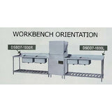 Left Inlet Double Sink Dishwasher Bench DSBD7-1800L/A